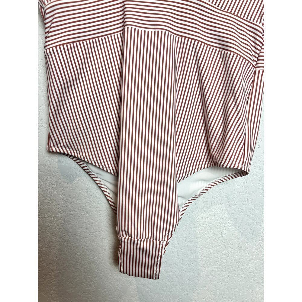 NWT: H&M One Pice Swimsuit Striped Size Large - Picture 7 of 11